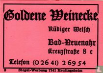 Goldene Weinecke - Rüdiger Welsch