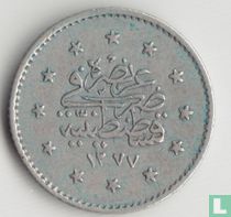 Ottoman Empire 1 kurus AH1277-1 (1861)