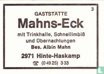 Gaststätte Mahns-Eck - Albin Mahn