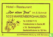 "Zur alten Post" - S. Schmidt