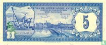 Netherlands Antilles 5 Guilder 1984