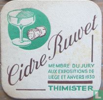 Cidre ruwet - membre du jury aux expositions de Liege et Anvers 1930