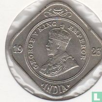 British India 2 annas 1923 (Bombay)