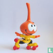 Dimmy sur patins à roulettes