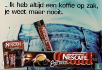 1163b - Nescafé Espresso "Ik heb altijd een koffie op zak..."