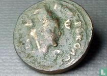 Roman - Seleukis & Pieria  sestertius  (AE28, Tyche, DESC, & Philip I)  244 - 249