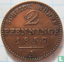 Preußen 2 Pfenninge 1857