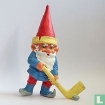 Kabouter met ijshockeystick [blauwe ogen]