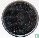 Mauritius 2 cents 1890