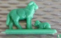 Schaap met lam [groen]
