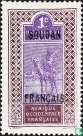 Lot hyper rare de 50 timbres du SOUDAN français diff oblit  BE 