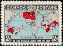 Weltkarte und Britisches Weltreich 