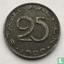 Aachen 25 pfennig 1920 (type 3 - text far from the edge)