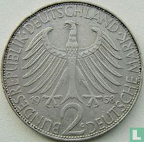 Deutschland 2 Mark 1958 (G - Max Planck)