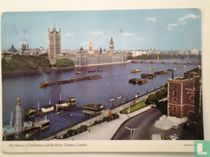 The Houses of Parliament and the River Thames.