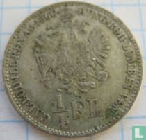 Austria ¼ florin 1860 (B)