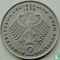 Duitsland 2 mark 1970 (D - Konrad Adenauer)