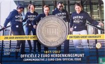 Belgien 2 Euro 2017 (Coincard - NLD) "200 years Ghent University"