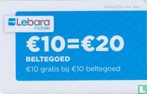 Lebara Mobile € 10 = € 20