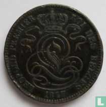 Belgium 10 centimes 1847/37 (with dot after BRAEMT F.)