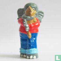 Benjamin Blümchen met leeuwtje 