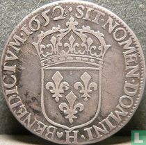 France ½ écu 1652 (H)