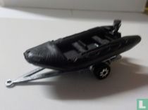 Politie boot op trailer