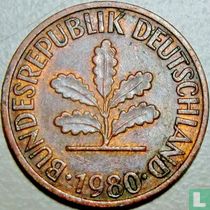 Germany 2 pfennig 1980 (F)