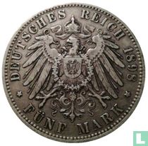 Beieren 5 mark 1898