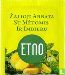 Zalioji Arbata Su Métomis Ir Imbieru