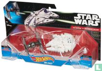 Star Wars Tie Fighter vs Millennium Falcon