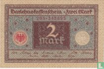 Reichsschuldenverwaltung, 2 Mark 1920 (P.59 - Ros.65a)