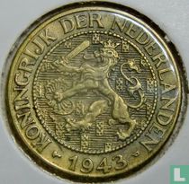 Nederland 1 cent 1943 (type 1)