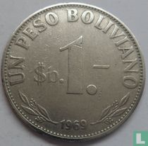 Bolivia 1 peso boliviano 1969