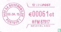 Franking stamp €. 00061 ct