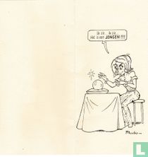 Geboortekaartje Enki - illustratie Merho