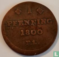 Rostock 1 pfenning 1800 acheter