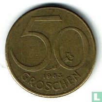 Austria 50 groschen 1963