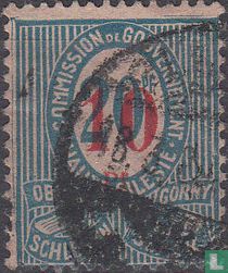 Figure with trilingual inscriptions