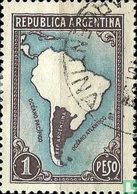 Carte de l'Amérique du Sud (sans frontières)