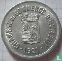 Evreux 25 centime 1921 (aluminium)