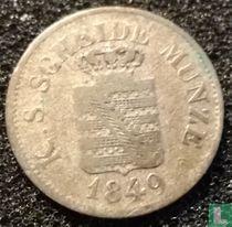 Saksen-Albertine ½ neugroschen / 5 pfennige 1849