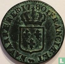 France 1 sol 1780 (Pau)