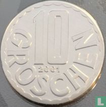 Austria 10 groschen 2001
