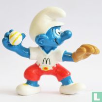 Baseball Pticher Smurf