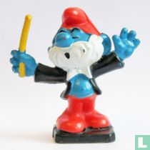Grote Smurf als Dirigent