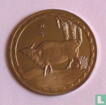 China  Half Ounce 999 Fine Silver Clad, Lunar Zodiac - Ox 2017