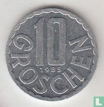 Austria 10 groschen 1985