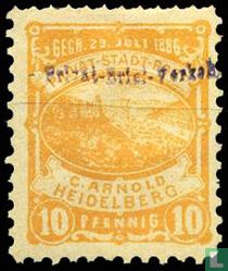 Heidelberg Castle (with overprint) 