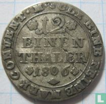 Brunswijk-Wolfenbüttel 1/12 thaler 1806